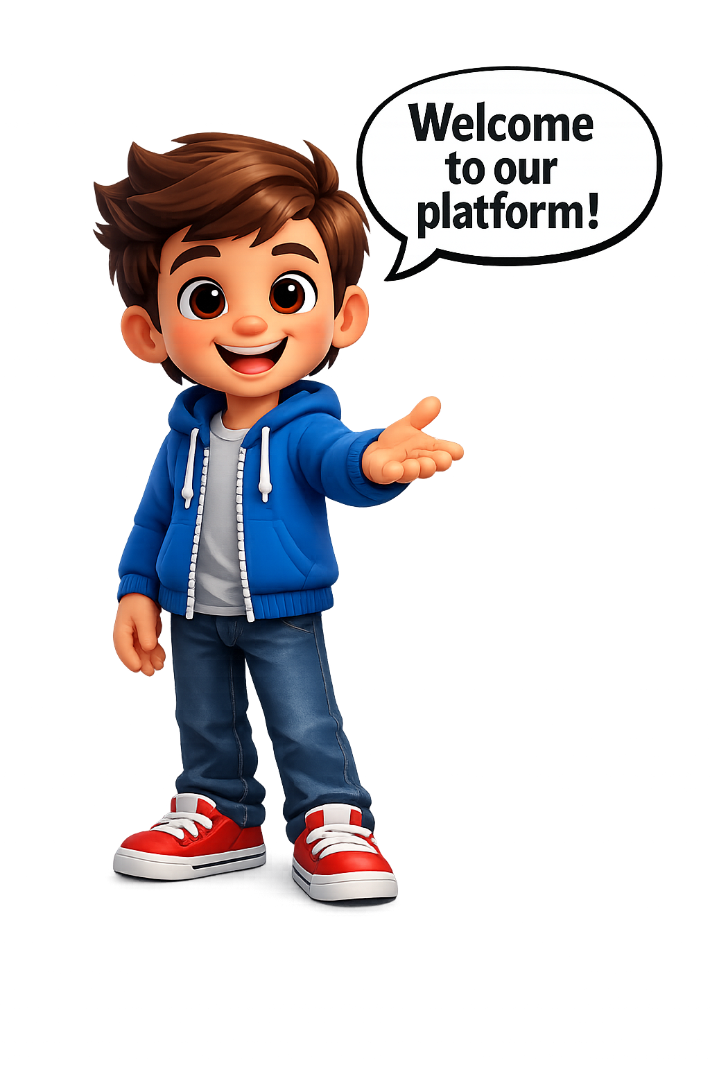 Welcome to our platform character